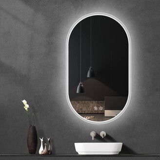 IP44 Fashion Modern Bathroom Fancy LED Lighted Fogless Ovel