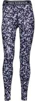 Thumbnail for your product : New Balance Womens Accelerate Printed Running Tight Leggings Elderberry