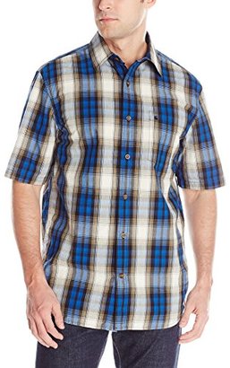 Carhartt Men's Essential Plaid Open Collar Short Sleeve Shirt