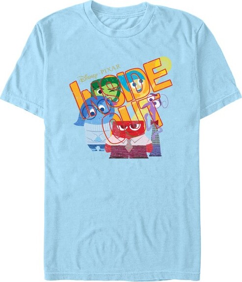 Insideout Men'sInsideOutTrappedEmotionsT-Shirt-LightBlue-Medium