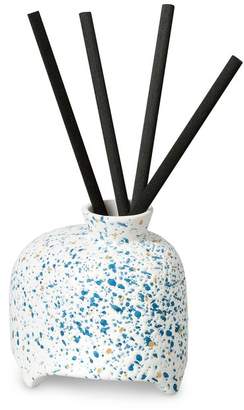 Oliver Bonas Blue Splatter Ceramic Diffuser Vessel