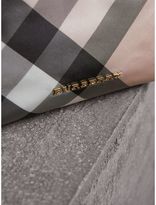 Thumbnail for your product : Burberry Medium Zip-top Check Technical Pouch