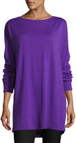 Thumbnail for your product : Eileen Fisher Merino Jersey Long Tunic, Plus Size