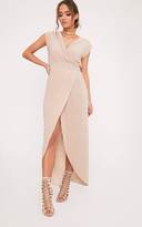 Thumbnail for your product : PrettyLittleThing Marlisa Stone Slinky Plunge Maxi Dress