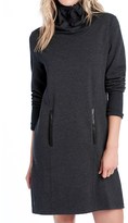 Thumbnail for your product : Lole Gray Funnel Neck Fleece Dress - Long Sleeve (For Women)