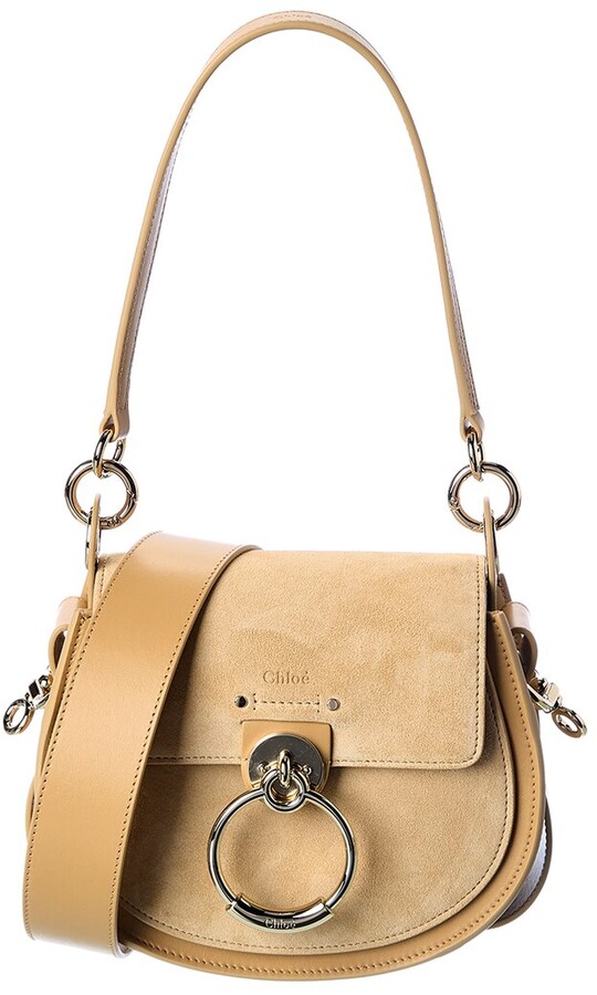 chloe tess bolsa nut color