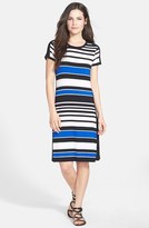Thumbnail for your product : Chaus Colorblock Stripe Crewneck Jersey Dress