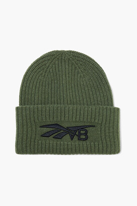 Reebok x Victoria Beckham Embroidered Ribbed Wool And Cashmere-blend Beanie