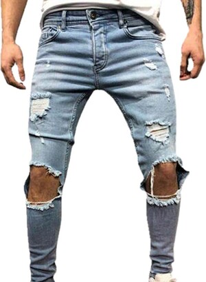 N\P NP Street Men's Leggings Jeans Blue - ShopStyle