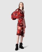 Thumbnail for your product : LEO LIN - Women's Red Dresses - Romantica Galaxy Silk Knotted Dress - Size One Size, 8 at The Iconic