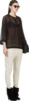 Thumbnail for your product : Etoile Isabel Marant Black Embroidered Ethan Top