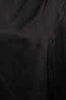 Thumbnail for your product : Frame One-shoulder Pleated Silk-satin Top