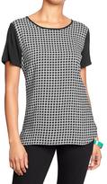 Thumbnail for your product : Old Navy Women's Houndstooth Tops