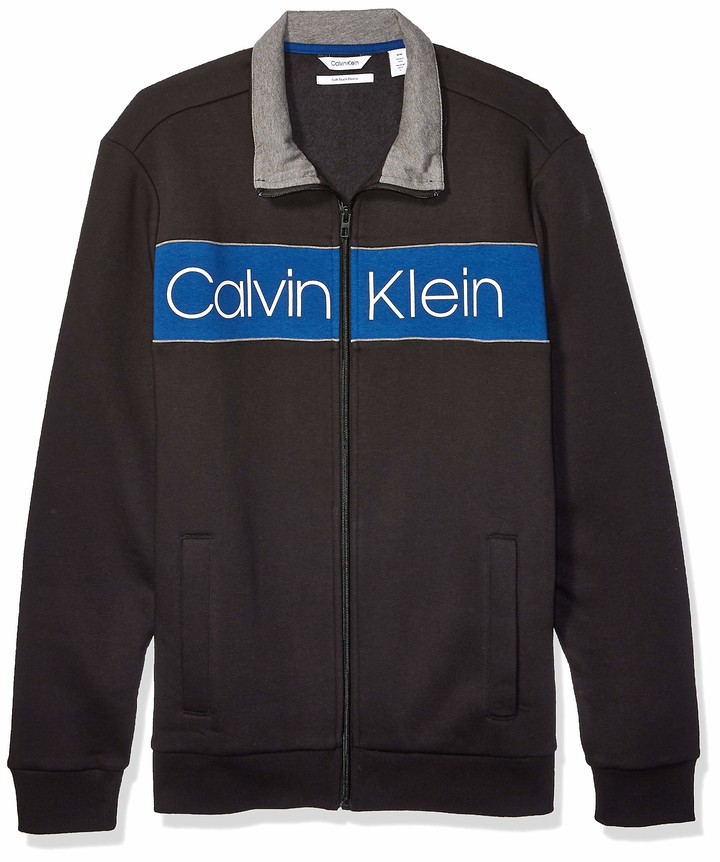 calvin klein mens zipper sweater