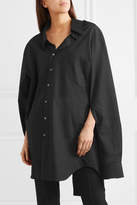 Thumbnail for your product : Junya Watanabe Oversized Deconstructed Cotton-poplin Shirt - Black