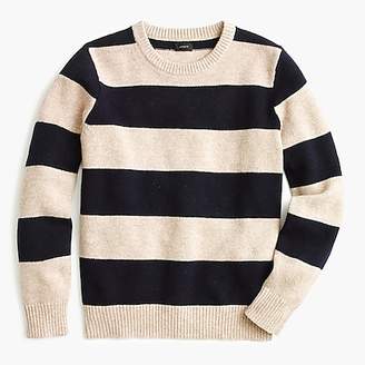 J.Crew Lambswool crewneck sweater in stripe