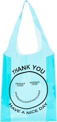 Ground Zero Smiley-logo transparent tote bag