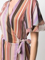 Thumbnail for your product : Liu Jo Striped Wrap Dress