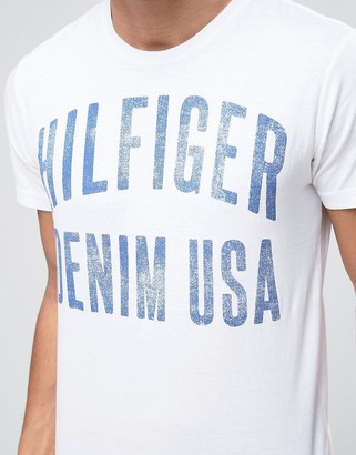 Tommy Hilfiger Large Logo T-Shirt in White