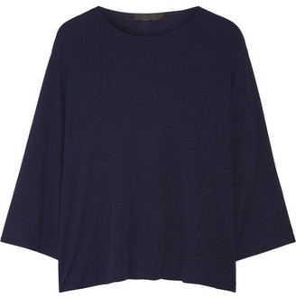 The Row Mildred Cotton-jersey Top - Blue