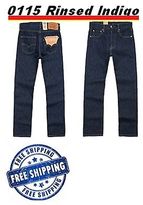 Thumbnail for your product : Levi's Levis Style# 501-0115 42 X 32 Rinsed Indigo Original Jeans Straight Pre Wash