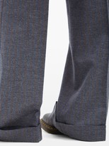 Thumbnail for your product : LA FETICHE Malik High-rise Striped Wool Trousers - Grey