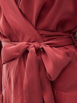 Thumbnail for your product : Zimmermann Postcard Silk-satin Mini Wrap Dress