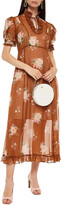 Thumbnail for your product : Coach Ruffled Floral-print Chiffon Midi Dress