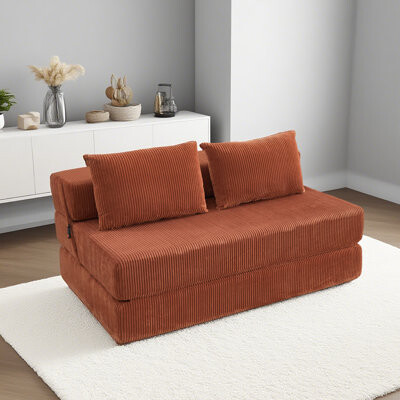 George Oliver Folding Sofa Bed Full Size 3-in-1 Convertible Sleeper Sofa