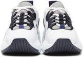 Thumbnail for your product : Acne Studios White and Navy Manhattan Sneakers