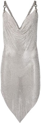 Giuseppe di Morabito Cowl-Neck Chainmail Short Dress