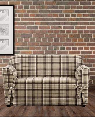 Sure Fit CLOSEOUT! Highland Plaid 1-Pc. Loveseat Slipcover