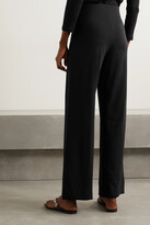 Thumbnail for your product : Skin + Net Sustain Athena Reversible Organic Pima Cotton-blend Jersey Pajama Pants - Black