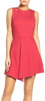Thumbnail for your product : Adelyn Rae Women's Asymmetrical Ponte Fit & Flare Dress