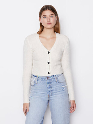 fuzzy white pullover sweater