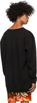 Thumbnail for your product : Dries Van Noten Black Long V-Neck Sweater