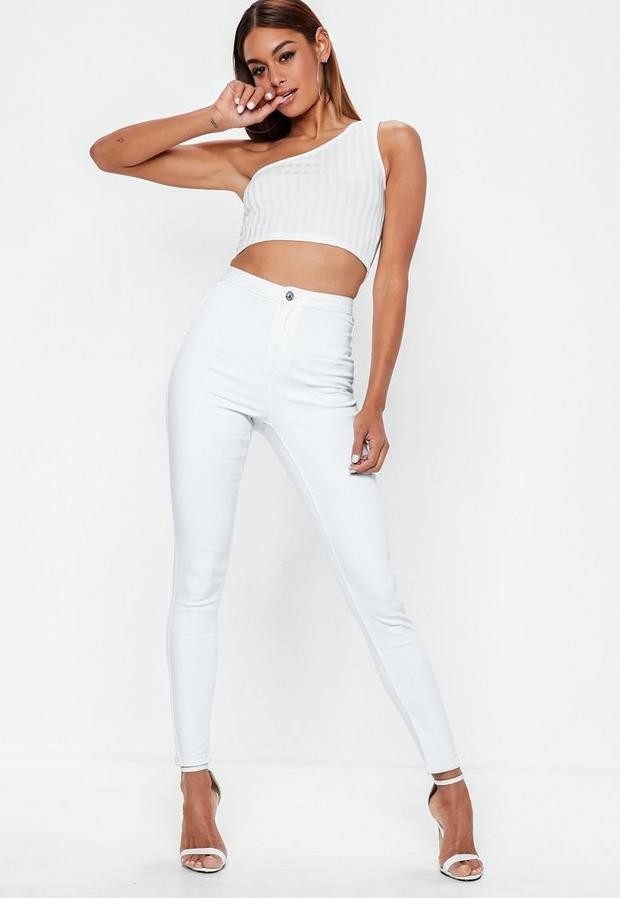 missguided white jeans