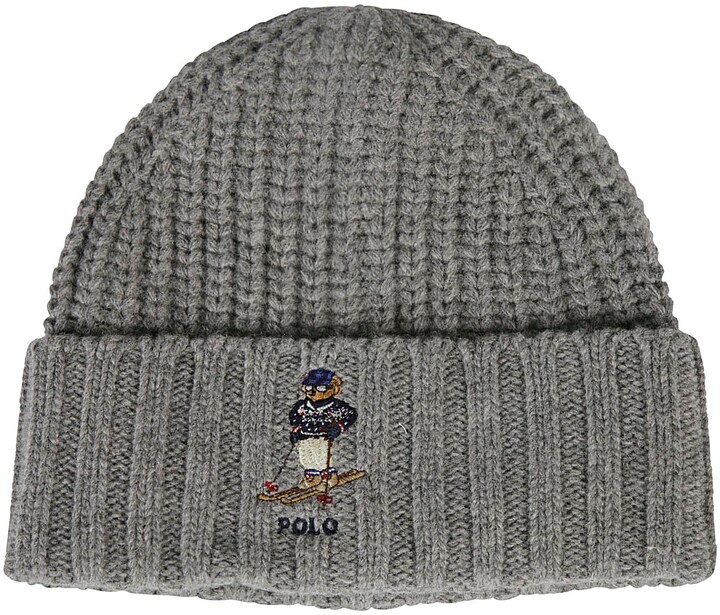 gray polo beanie