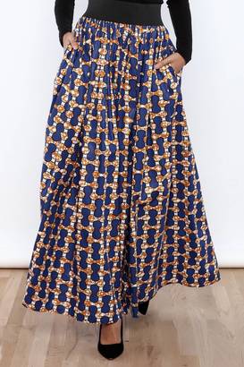 Cleo Printed Long Skirt