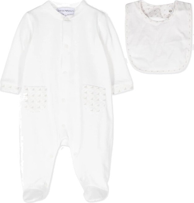 Emporio Armani Kids Eagle Printed Crewneck Pajama Set