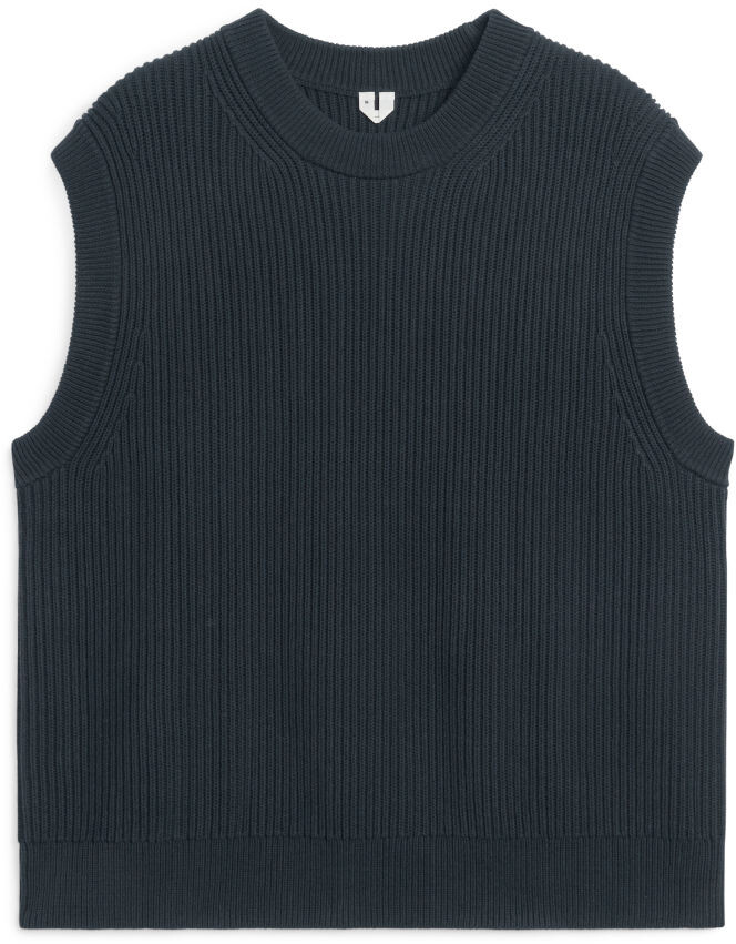 Arket Knitted Cotton Vest - ShopStyle Shirts