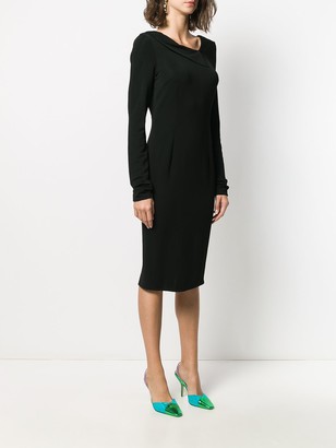 Styland Long-Sleeve Midi Dress