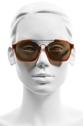 Christian Dior Women's Abstract 58Mm Brow Bar Sunglasses - Spotted Havana/ Green