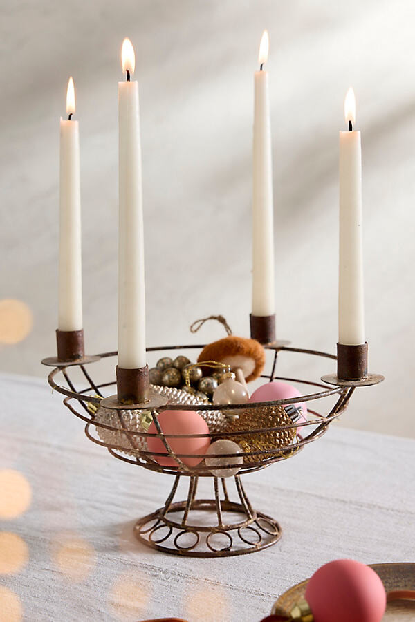 Wire Basket Candelabra at Terrain