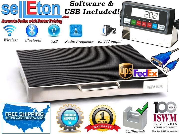 Selleton Multi-Purpose Smart Shipping Scale, FedEx & UPS Ready, Table Top 700 x .1 lb