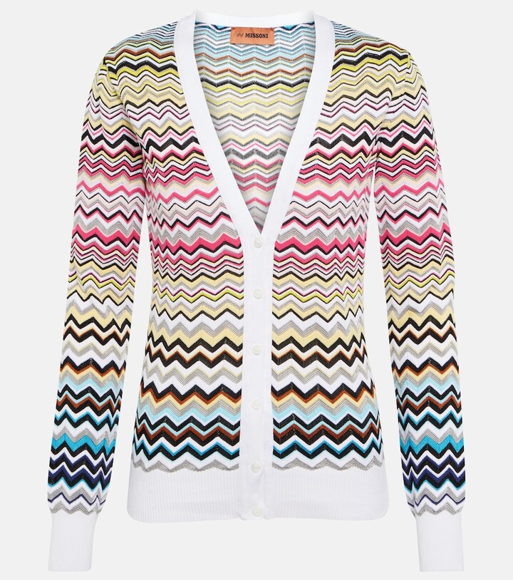 Missoni Zig-zag cotton-blend cardigan
