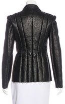 Thumbnail for your product : Celine Leather Paneled Jacket