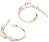 Thumbnail for your product : WWAKE 14kt Yellow Gold Opal And Diamond Earrings