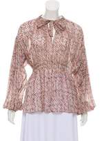 Thumbnail for your product : Chanel Silk Printed Top
