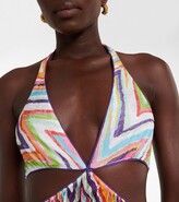 Thumbnail for your product : Missoni Mare Zig-zag knit cutout maxi dress